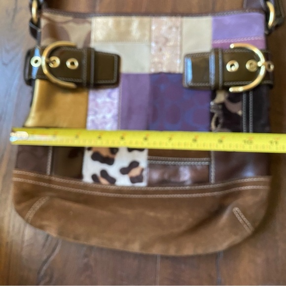 VTG Y2K Coach Eva Patchwork Purple Collectable Limited Edition 4 Way ShoulderBag - Picture 7 of 14